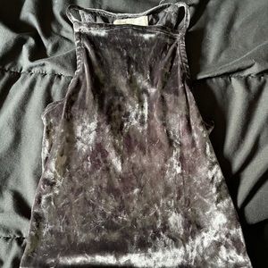 Velvet crop top